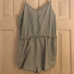 Forever 21 denim romper